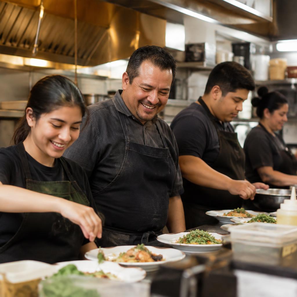 Nuestro equipo en la cocina